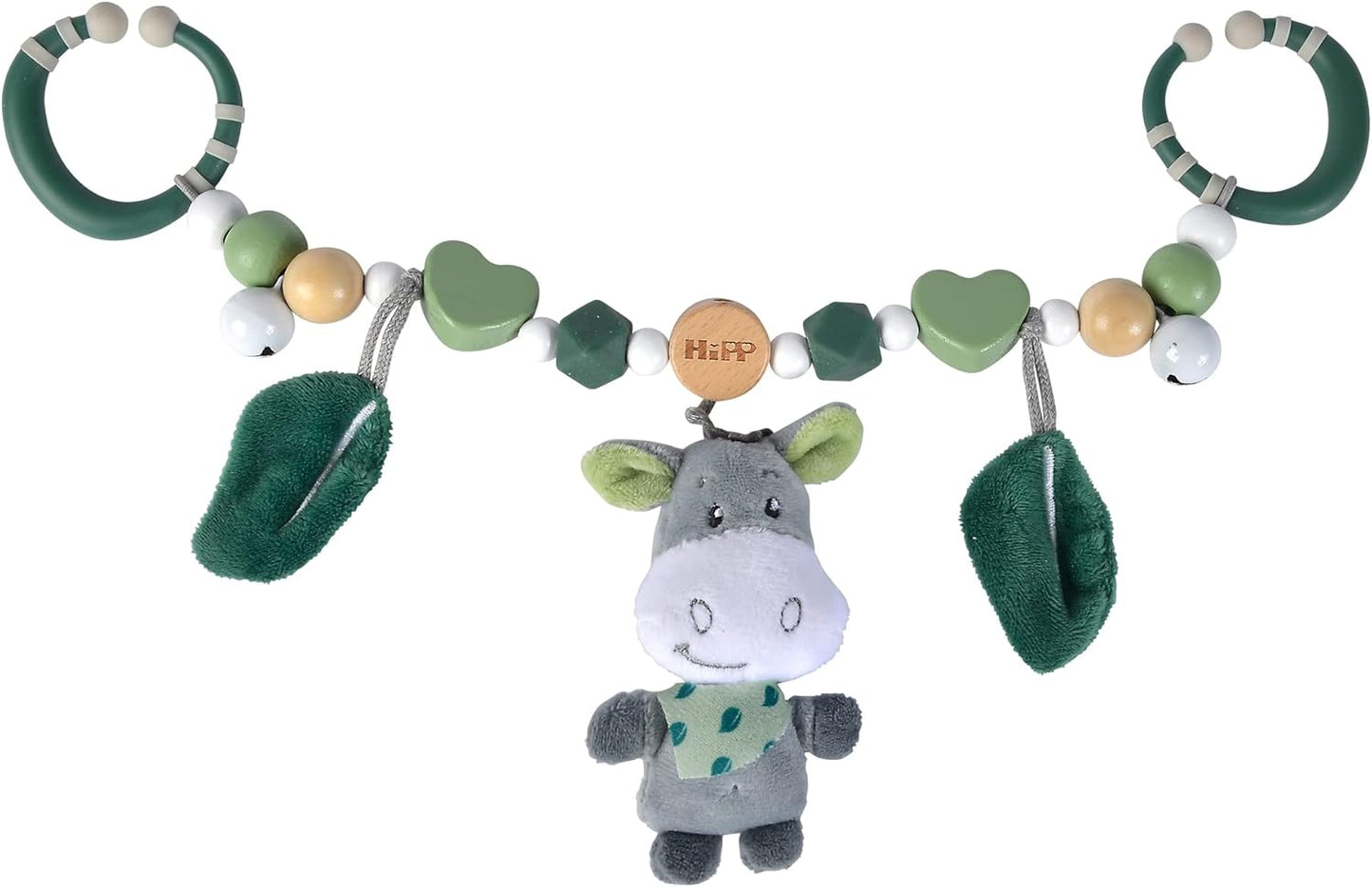 Kinderwagenkette mit Plüschesel und Rassel-Funktion, Kette