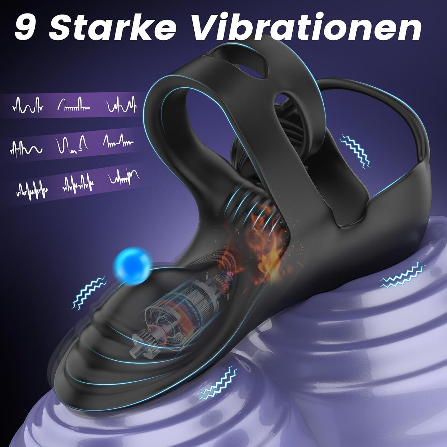 360° Penisring Vibrator für Männer