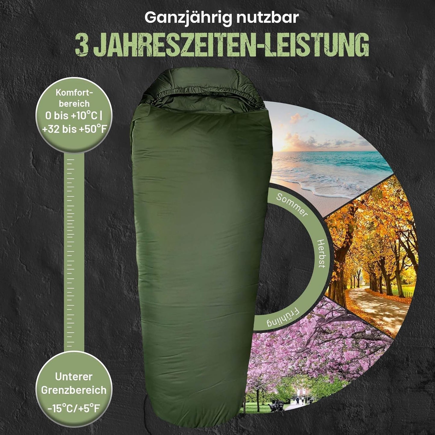 Mumien-Schlafsack Thermo