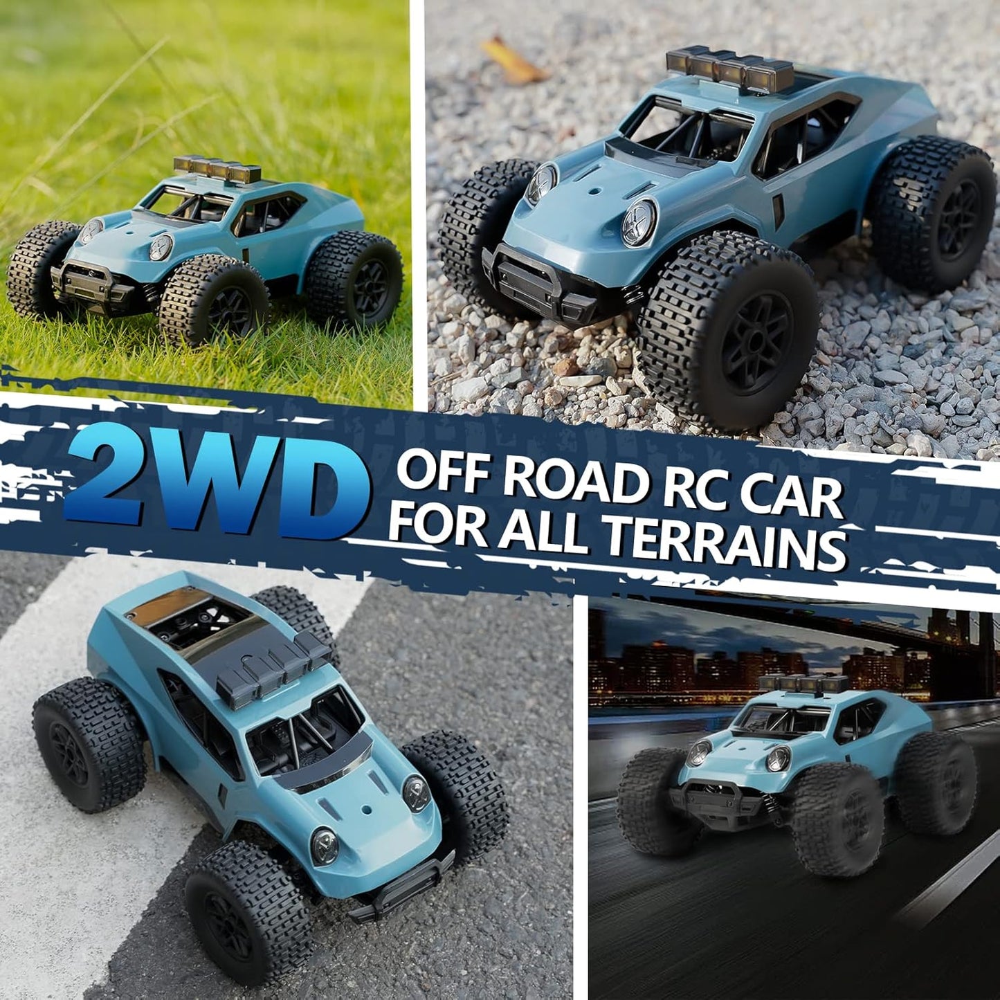 Ferngesteuertes Offroad-Auto, Blau