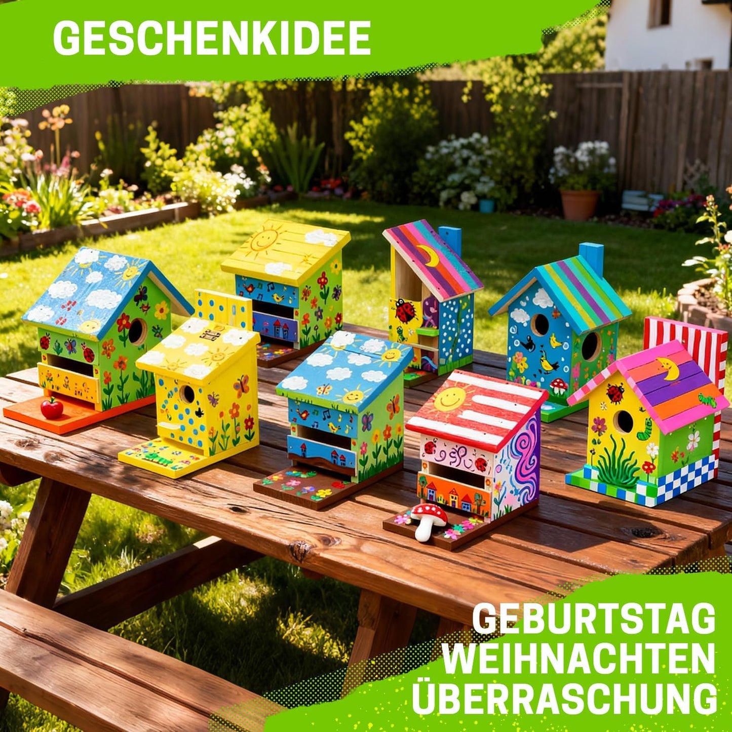 Nistkasten-Bausatz zum Bemalen für Kinder, Skylark