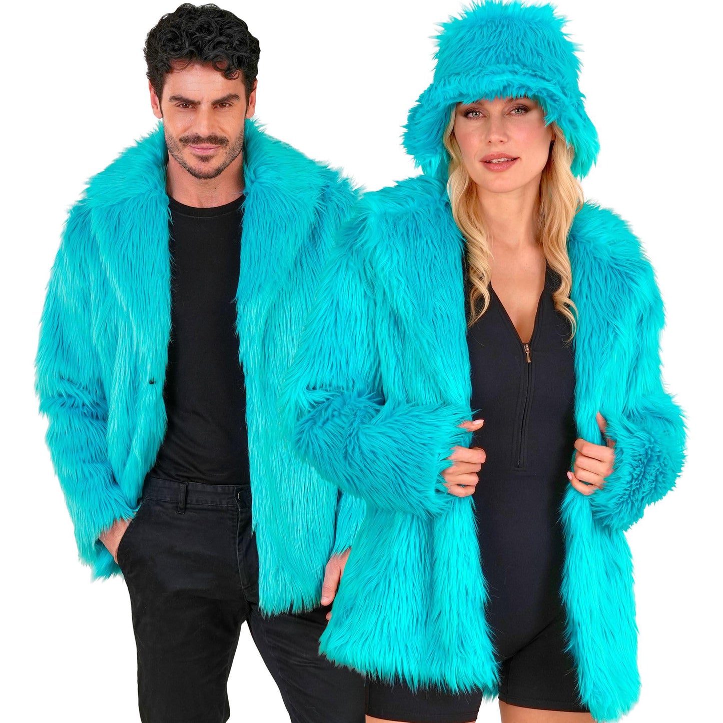 Unisex Jacke für Kostüm & Party, Türkis L-XL