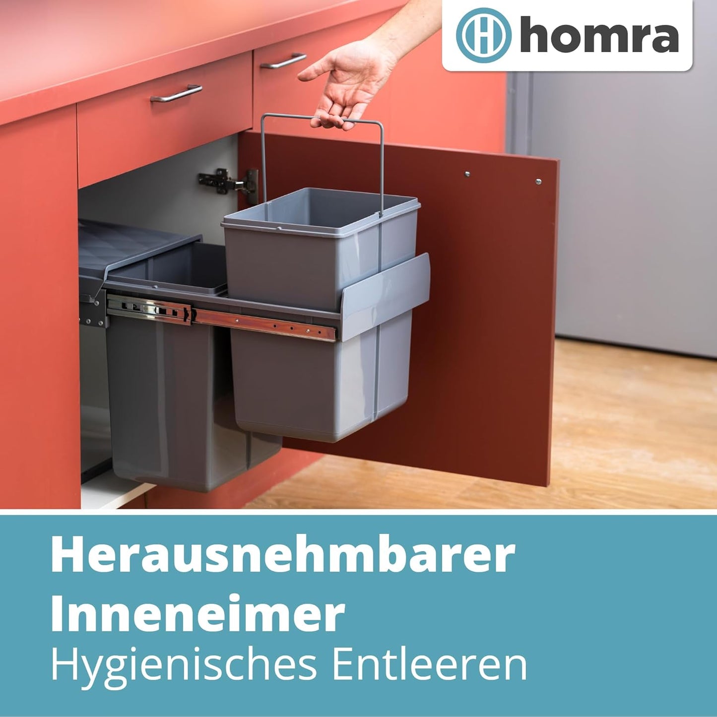 Ausziehbares Müll-Trennsystem
