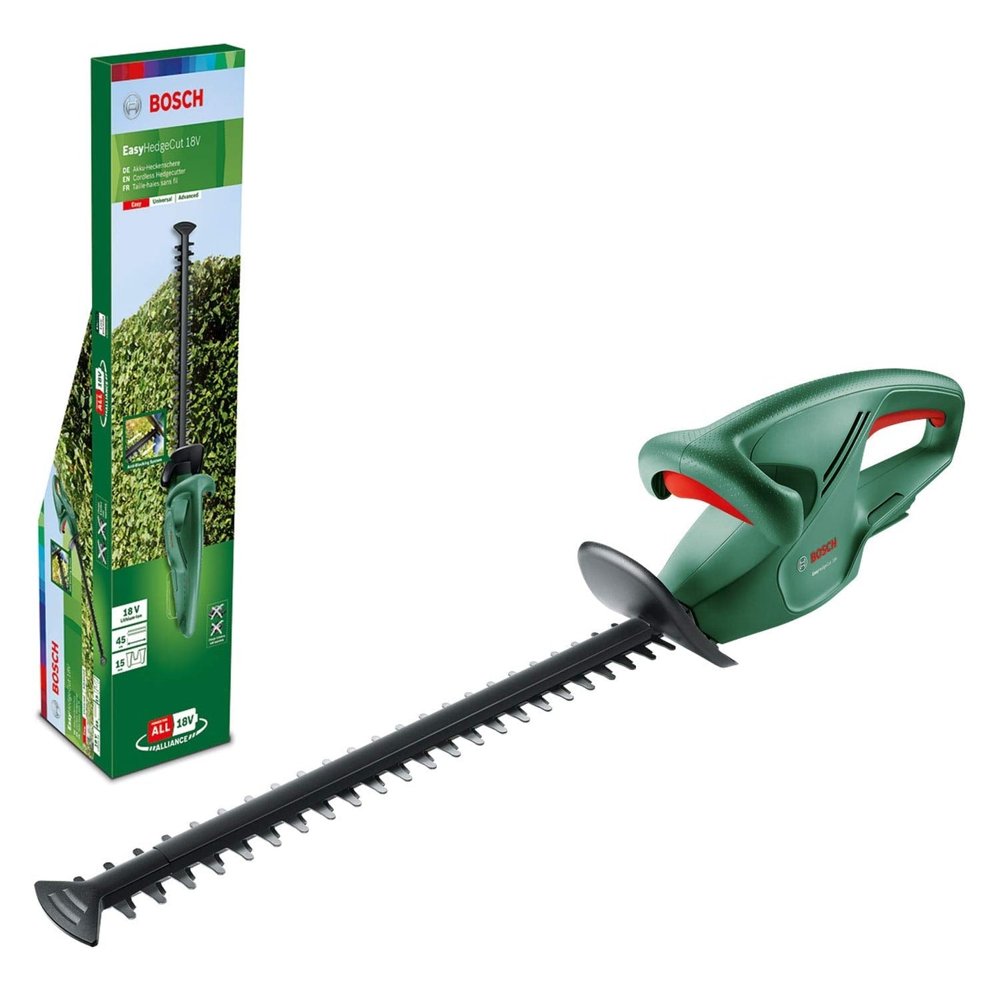 Akku-Heckenschere Easy HedgeCut 18-45 solo, Ohne Akku und Ladegerät 45 cm Messerlänge Ohne Akku und Ladegerät