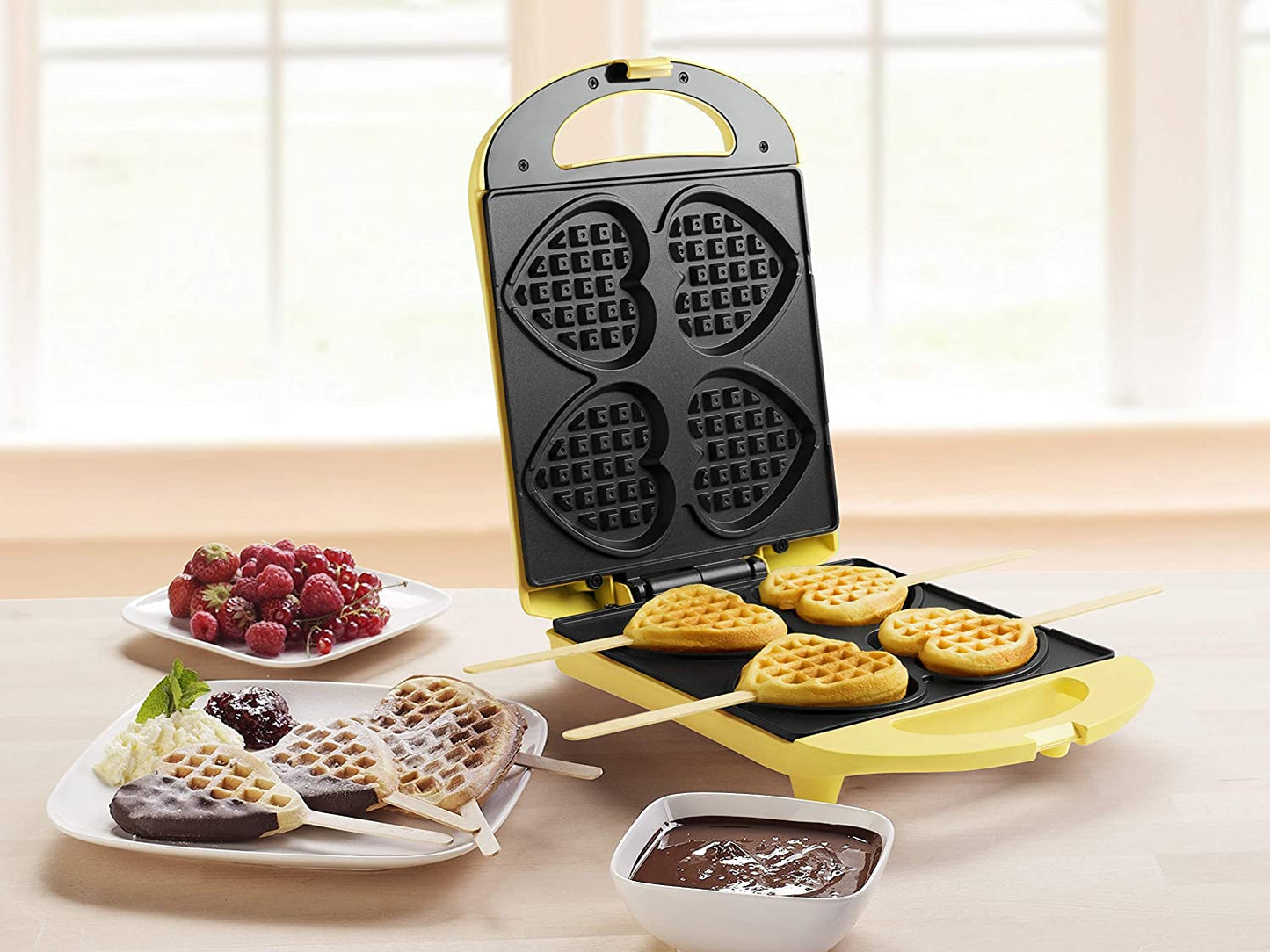 Herzwaffeleisen DSW271, Gelb
