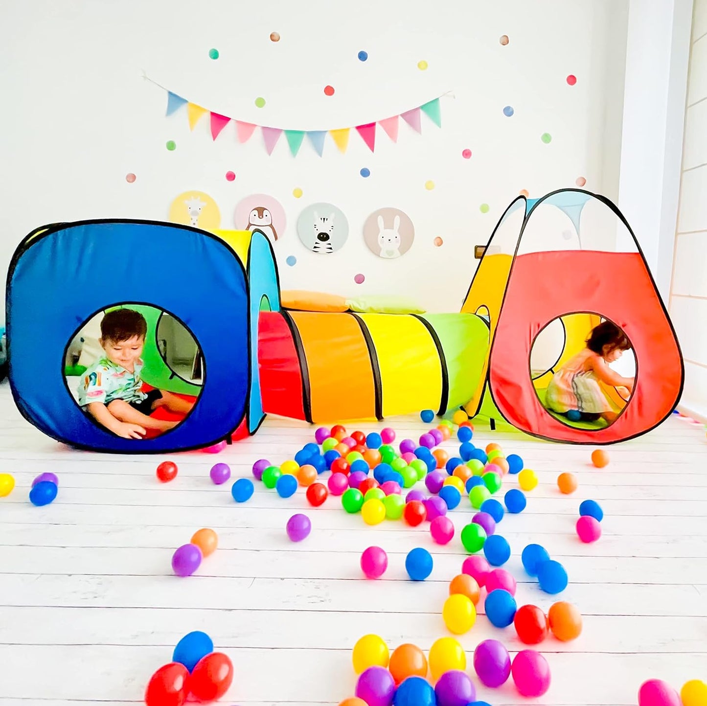 3 in 1 Spielzelt, 3 in 1 Mehrfarbig B