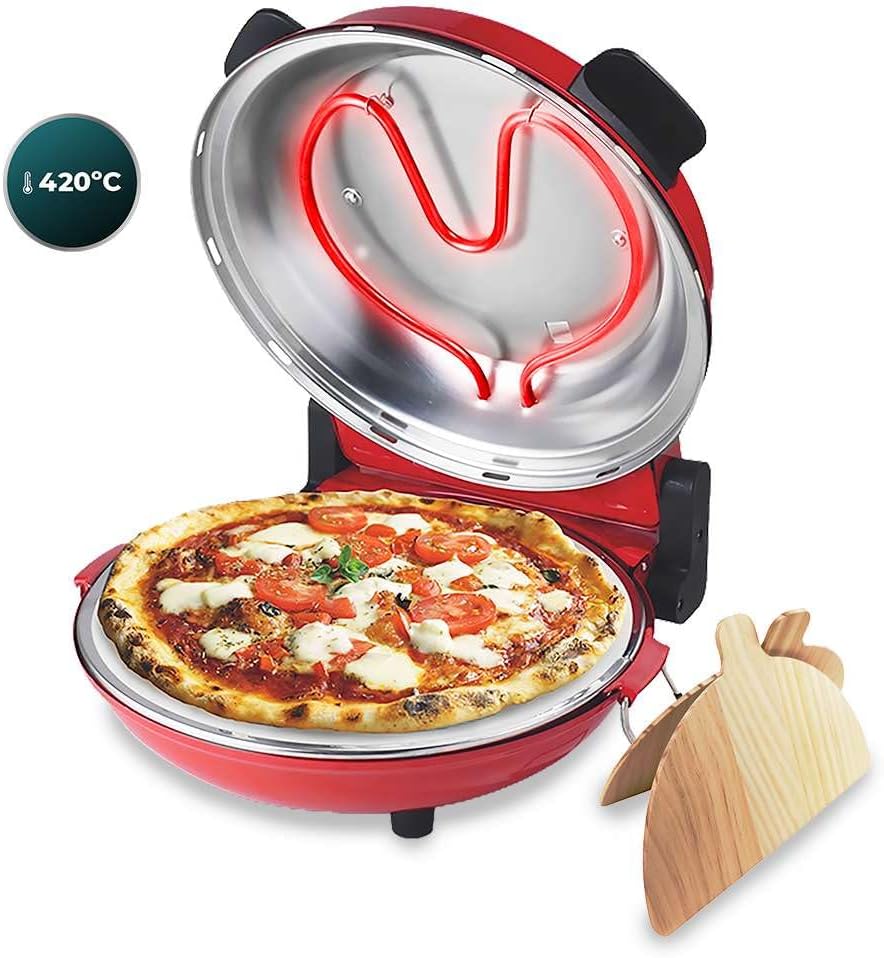 Elektrischer Pizzaofen Fun Pizza&Co Mamma Mia, Rot