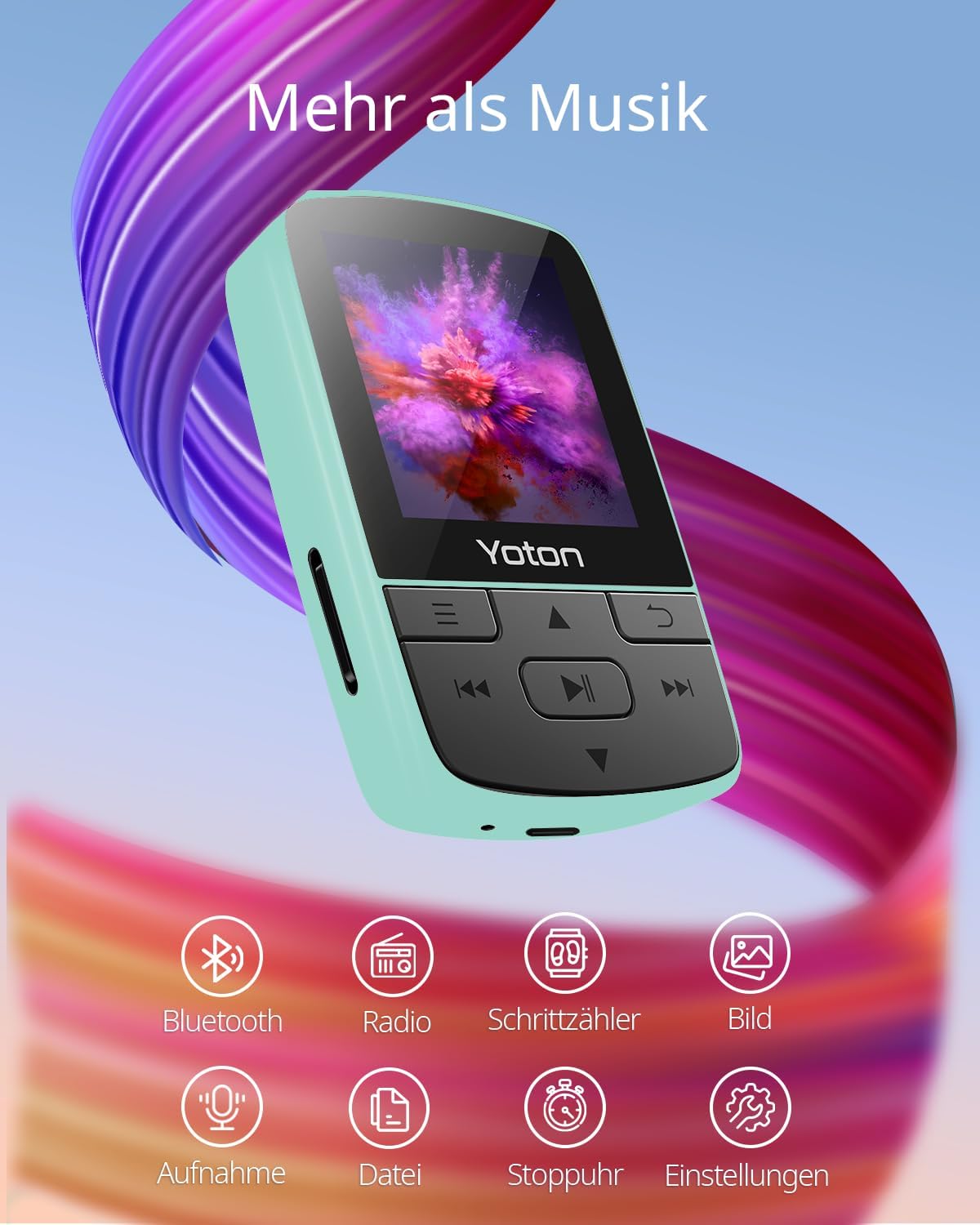 MP3-Player mit Bluetooth, Minzgrün