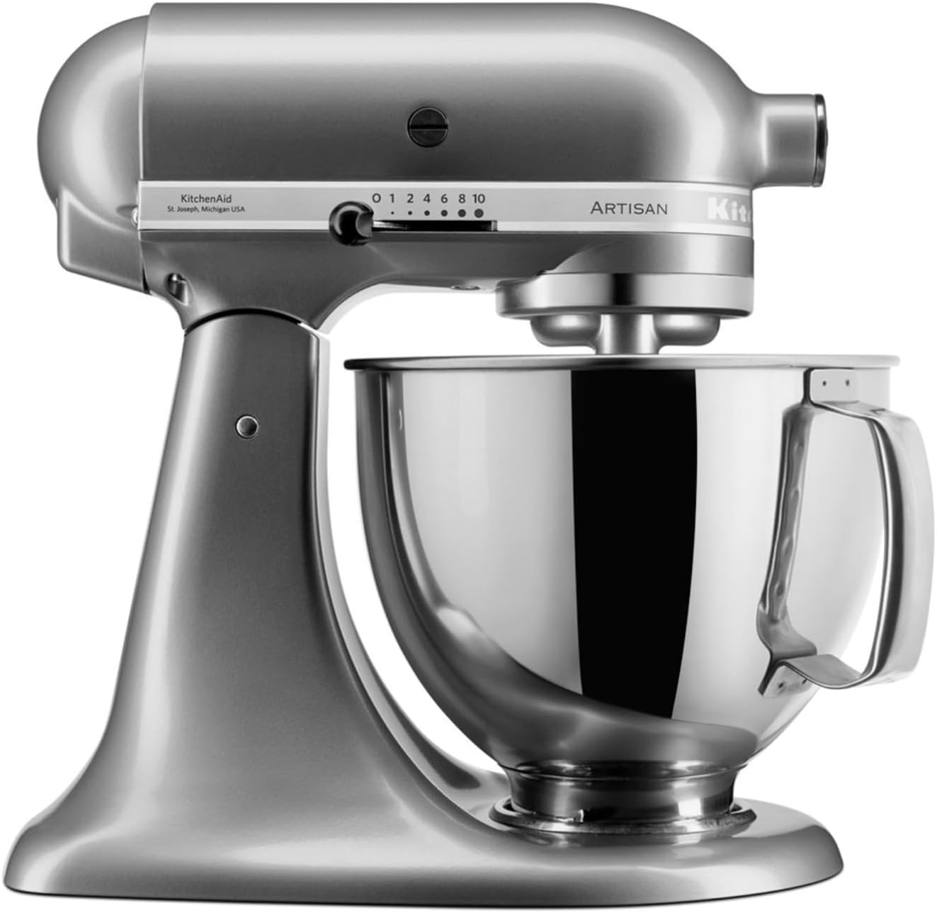 Küchenmaschine Artisan 5KSM175PS mit Zubehör, 4,8 Liter Kontur Silber