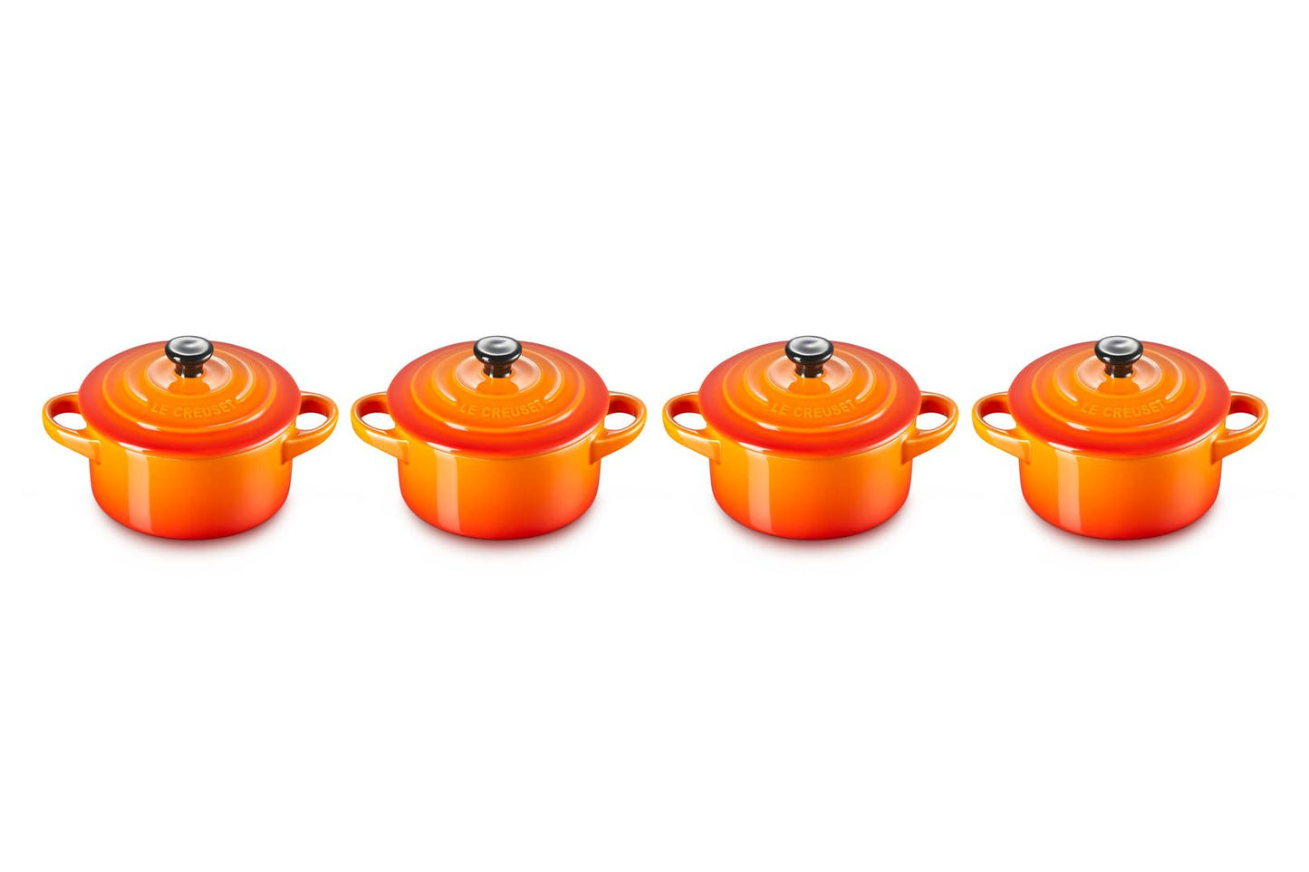 Mini Cocottes Set, Orange
