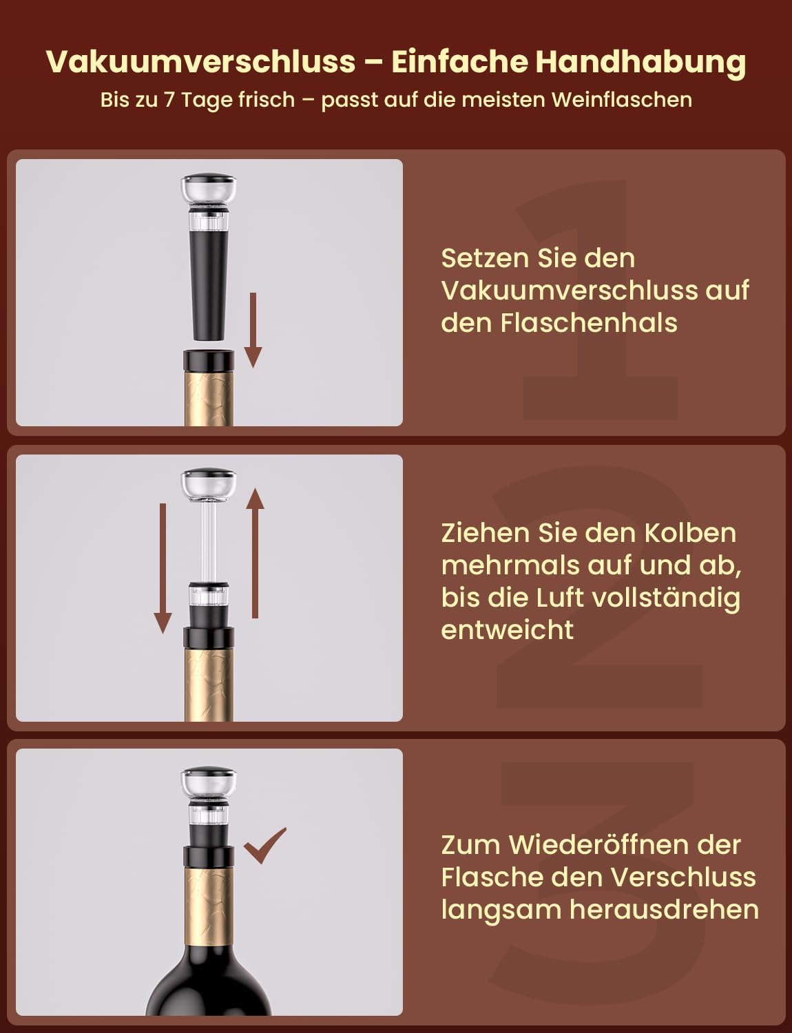 Elektrischer Korkenzieher mit Zubehör, 8 in 1
