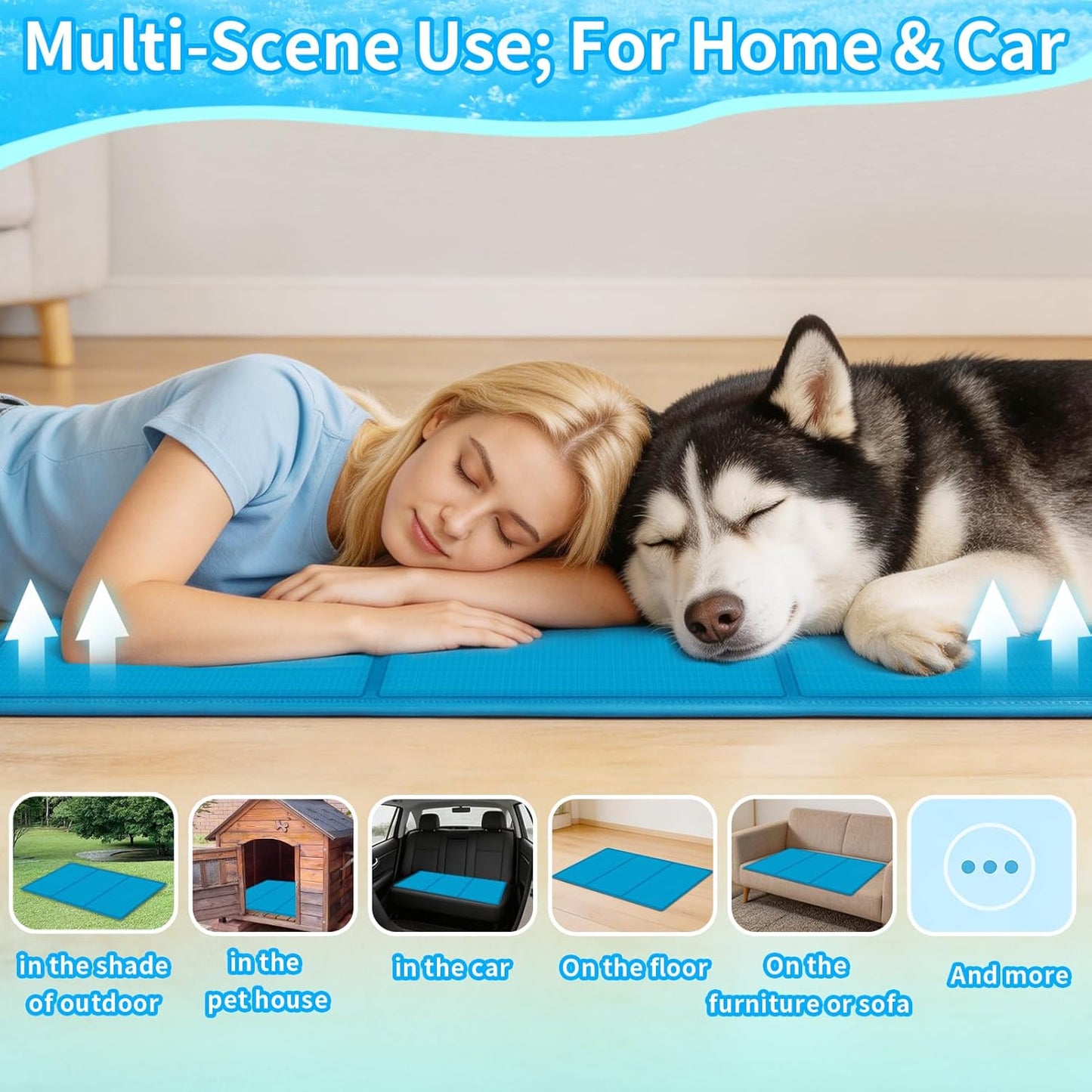 Selbstkühlende Hundematte, XL