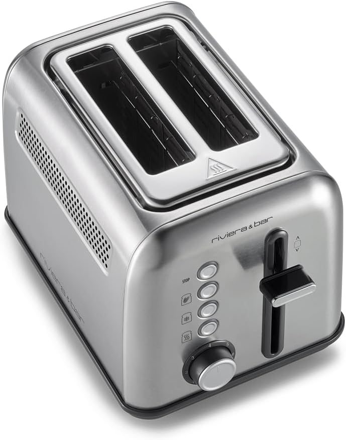 2-Scheiben Toaster mit 7 Bräunungsstufen, Edelstahl