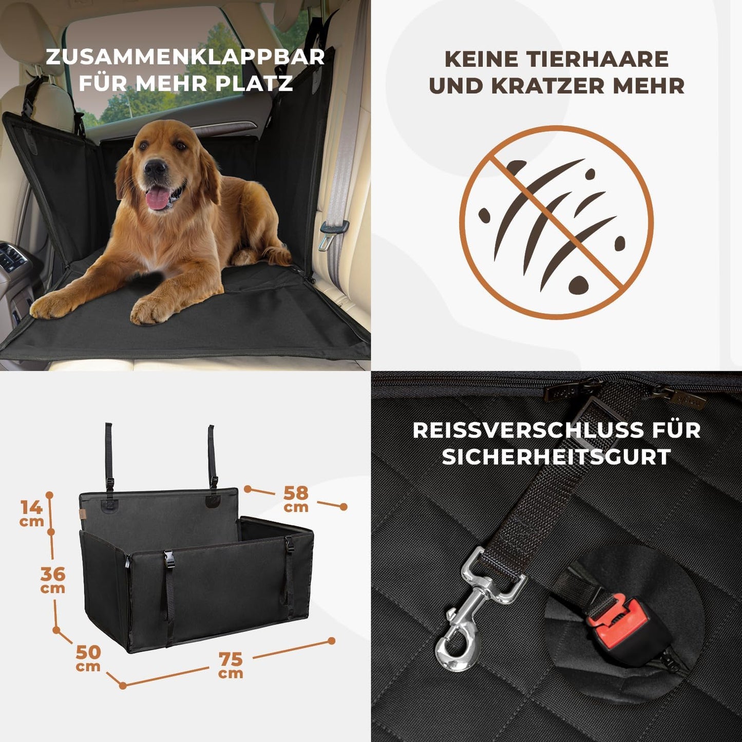 Autositz, L, Schwarz