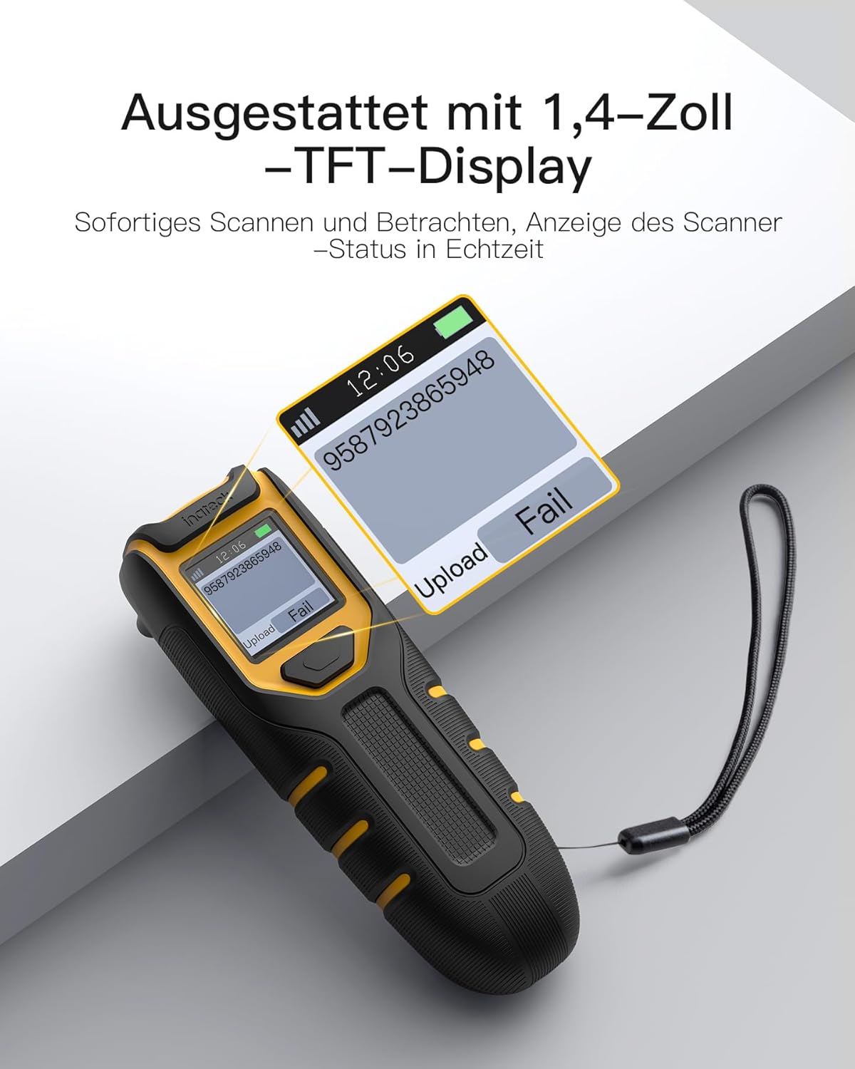1D-Barcodescanner 49 black (N6036), 1D