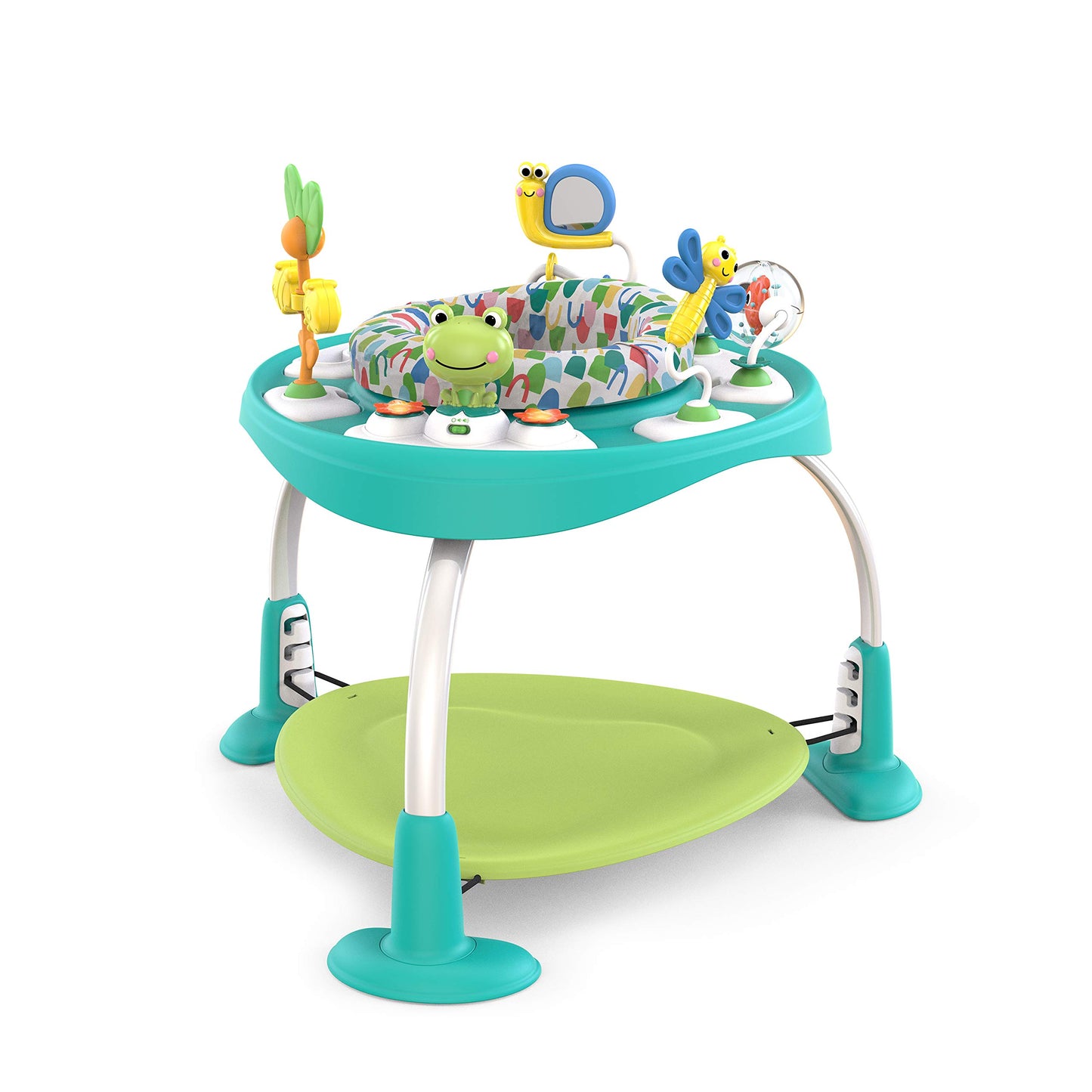 Bounce Baby 2-in-1 Spieltisch mit 7 Spielzeugen, mehrfarbig