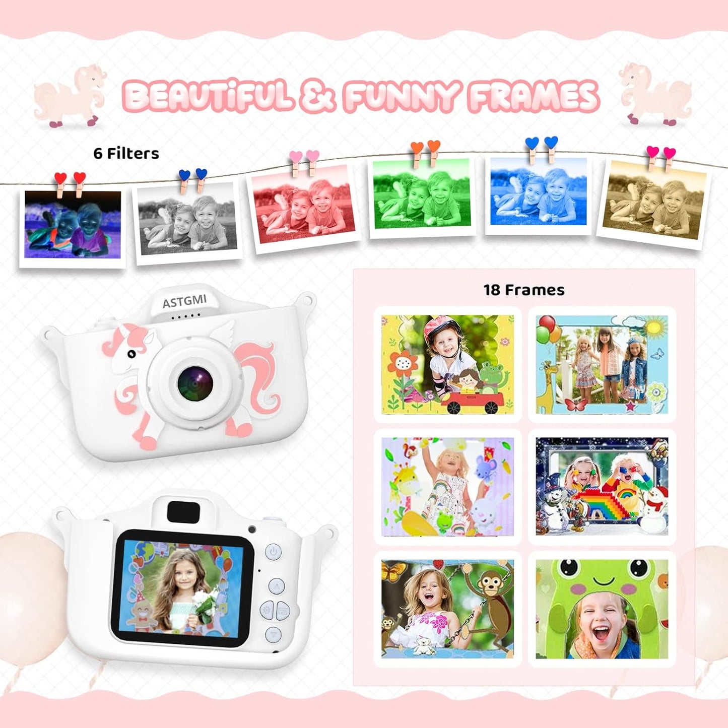 Kinder-Digitalkamera, white