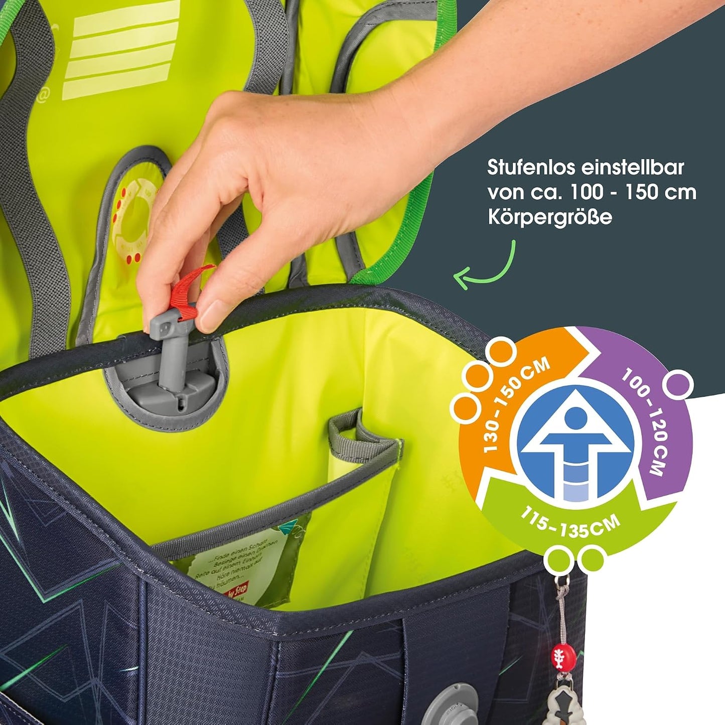 Ergonomisches Schulranzen-Set, Ninja Kimo