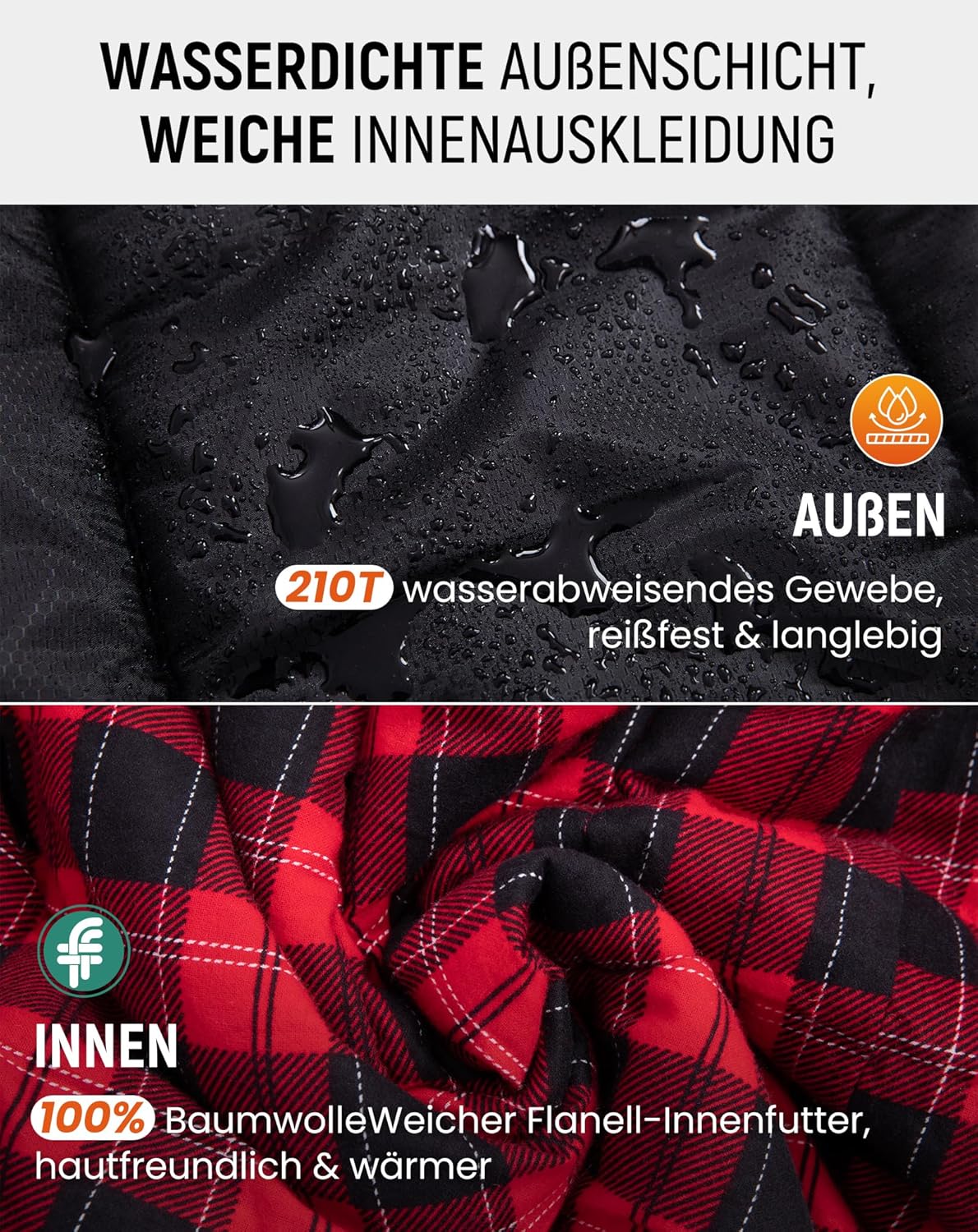 Schlafsack für Erwachsene, Everyday 4 Jahreszeiten Schwarz-R-Zip