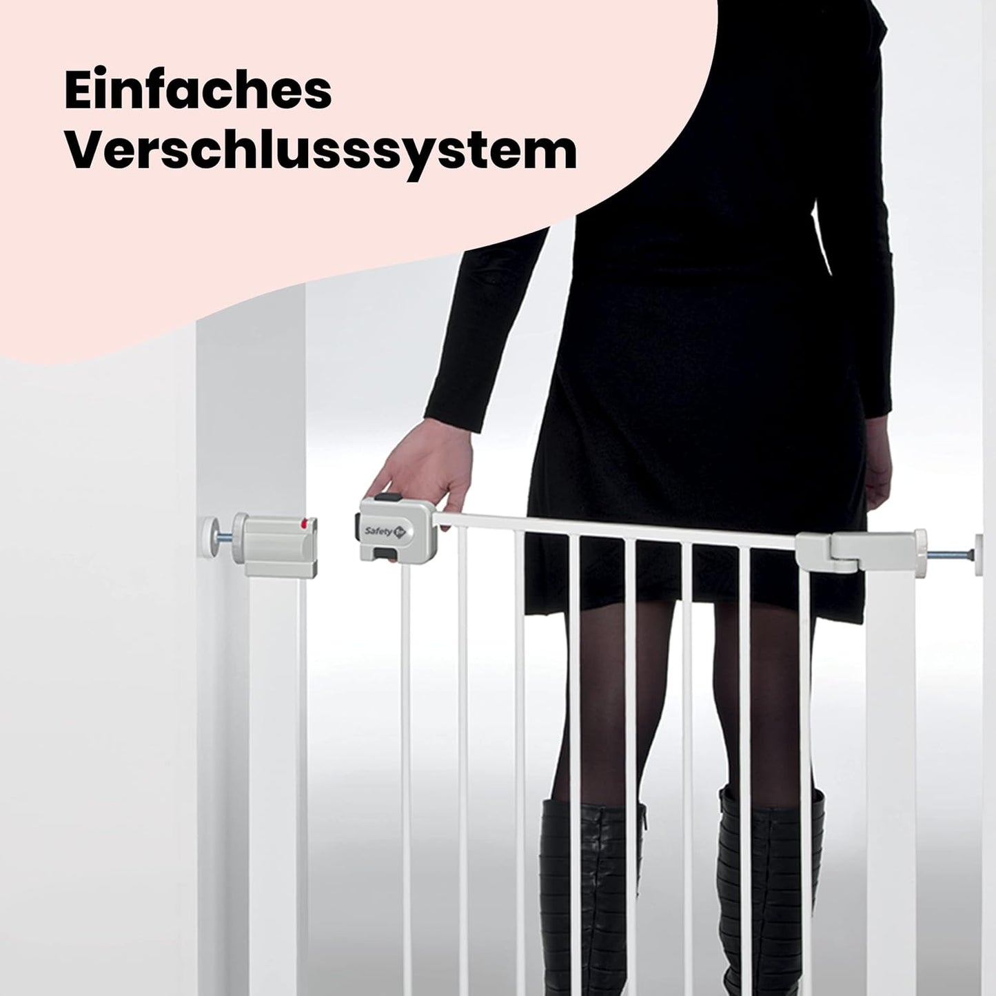 Easy Close Treppenschutzgitter, Easy Close Weiss
