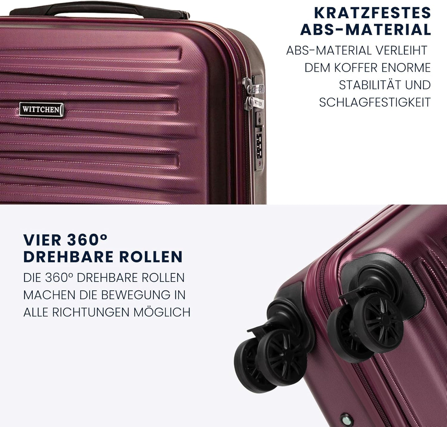 Skyspeed Line Hartschalen-Kabinenkoffer, Handgepäck Kastanienbraun