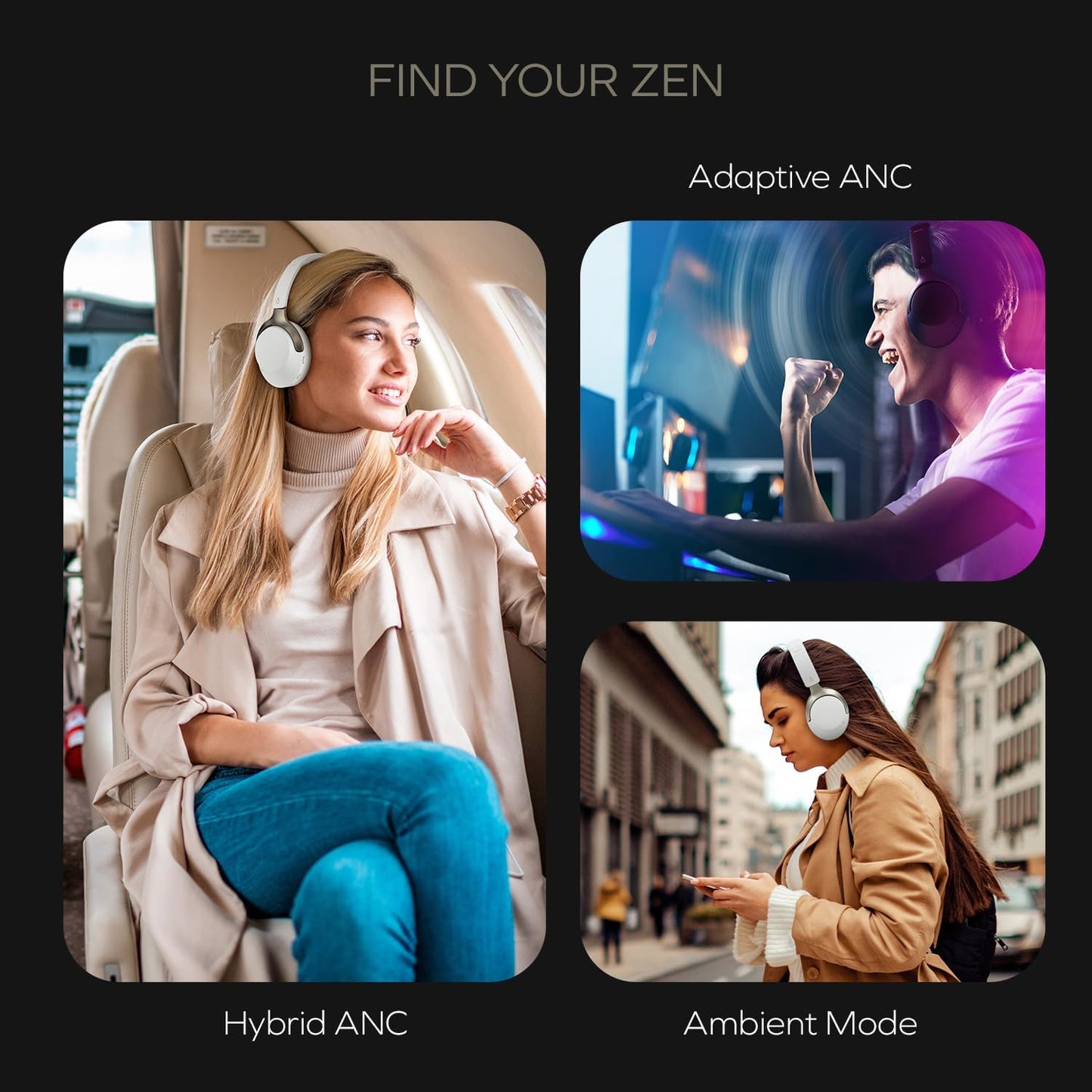 Zen Hybrid SXFI Over-Ear-Kopfhörer mit Geräuschunterdrückung