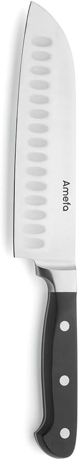 Santokumesser mit Kullenschliff, Santoku