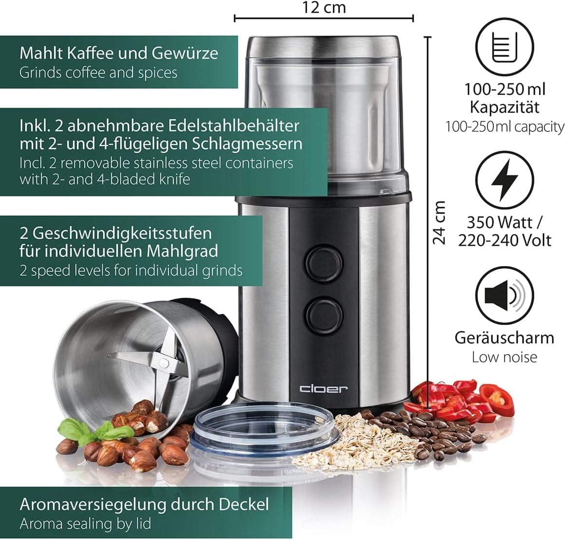 Kaffee- und Gewürzmühle 7419