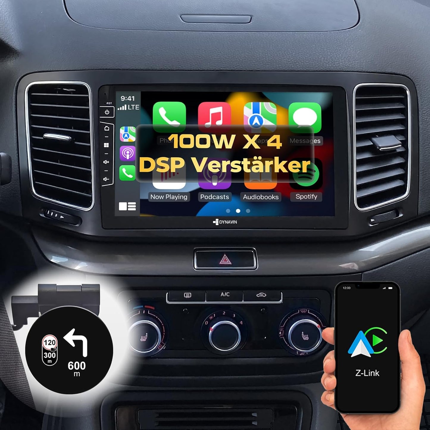 D9-DF56 Premium Flex Android Autoradio für VW Sharan/Seat Alhambra
