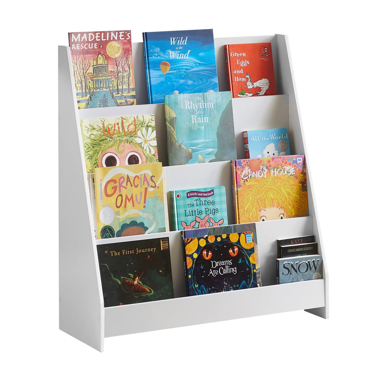 Kinderbücherregal, 80x88x30cm Weiß