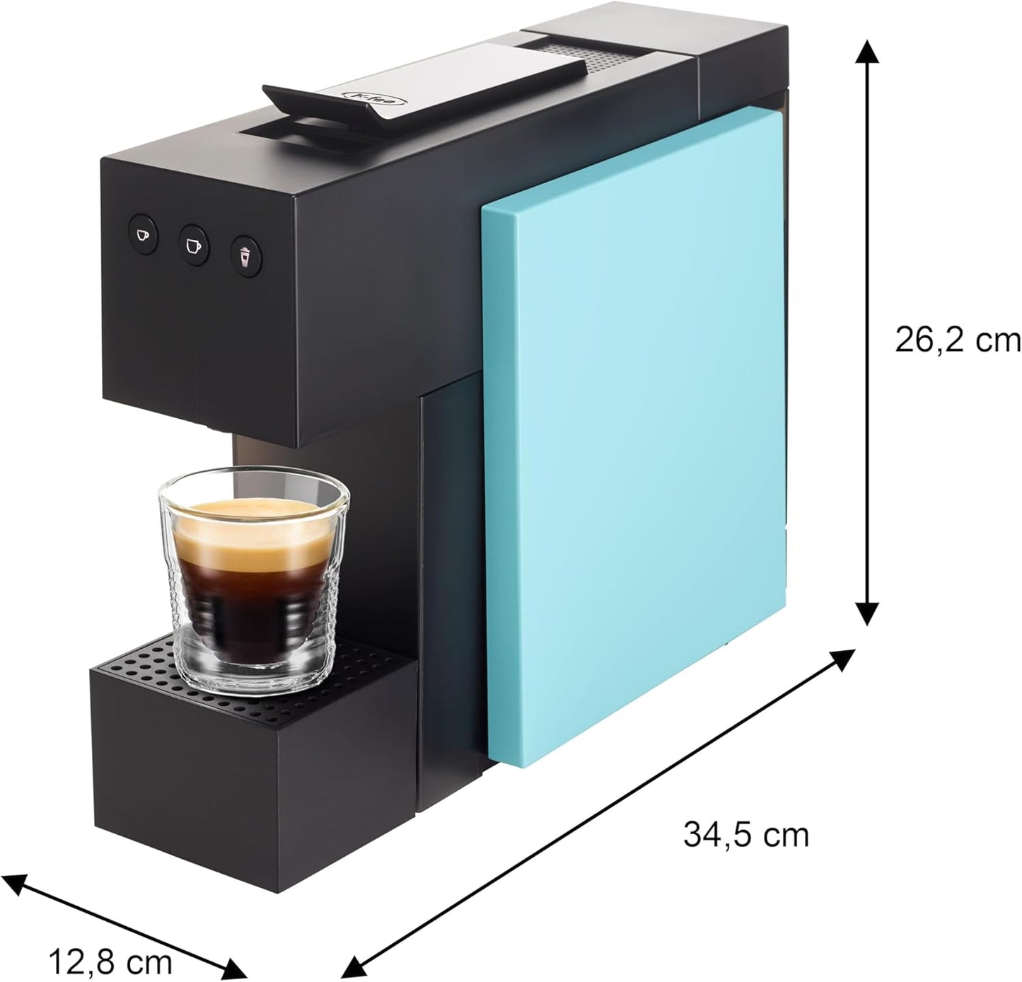 Kapselmaschine für Kaffee, Tee & Kakao, Tropical Blau