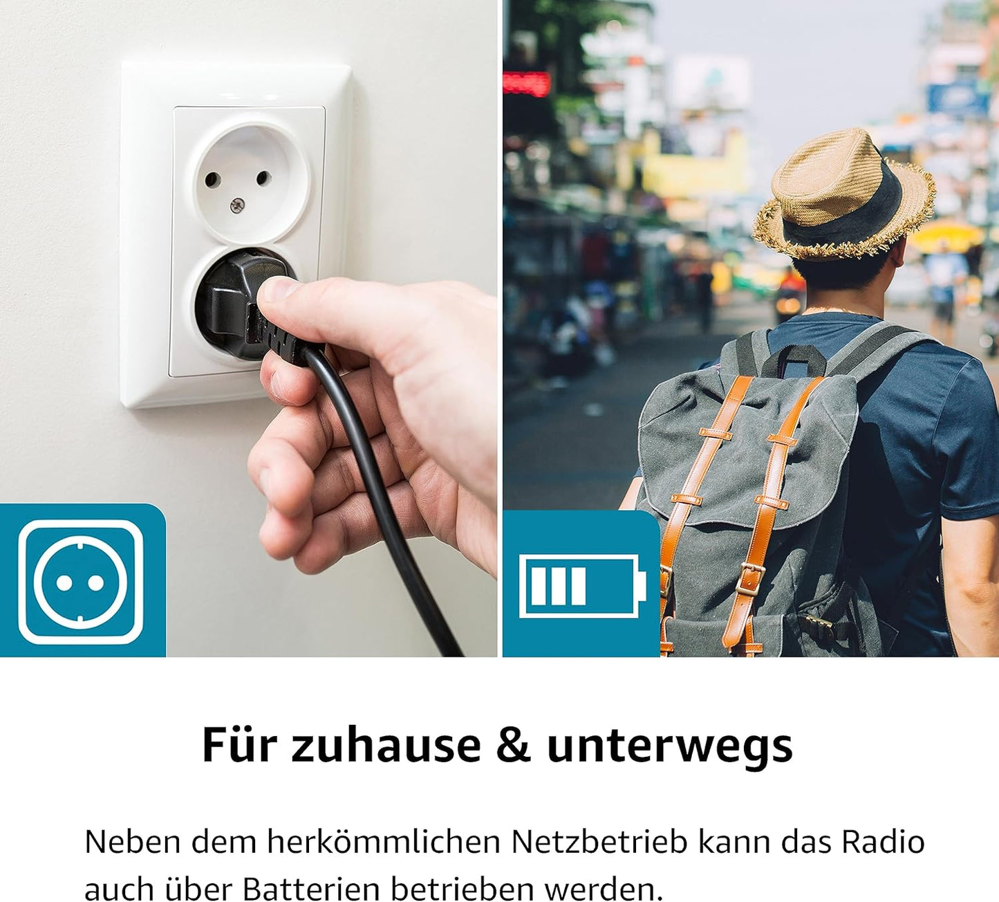 Tragbares DAB+ Radio DAB 2405, Single