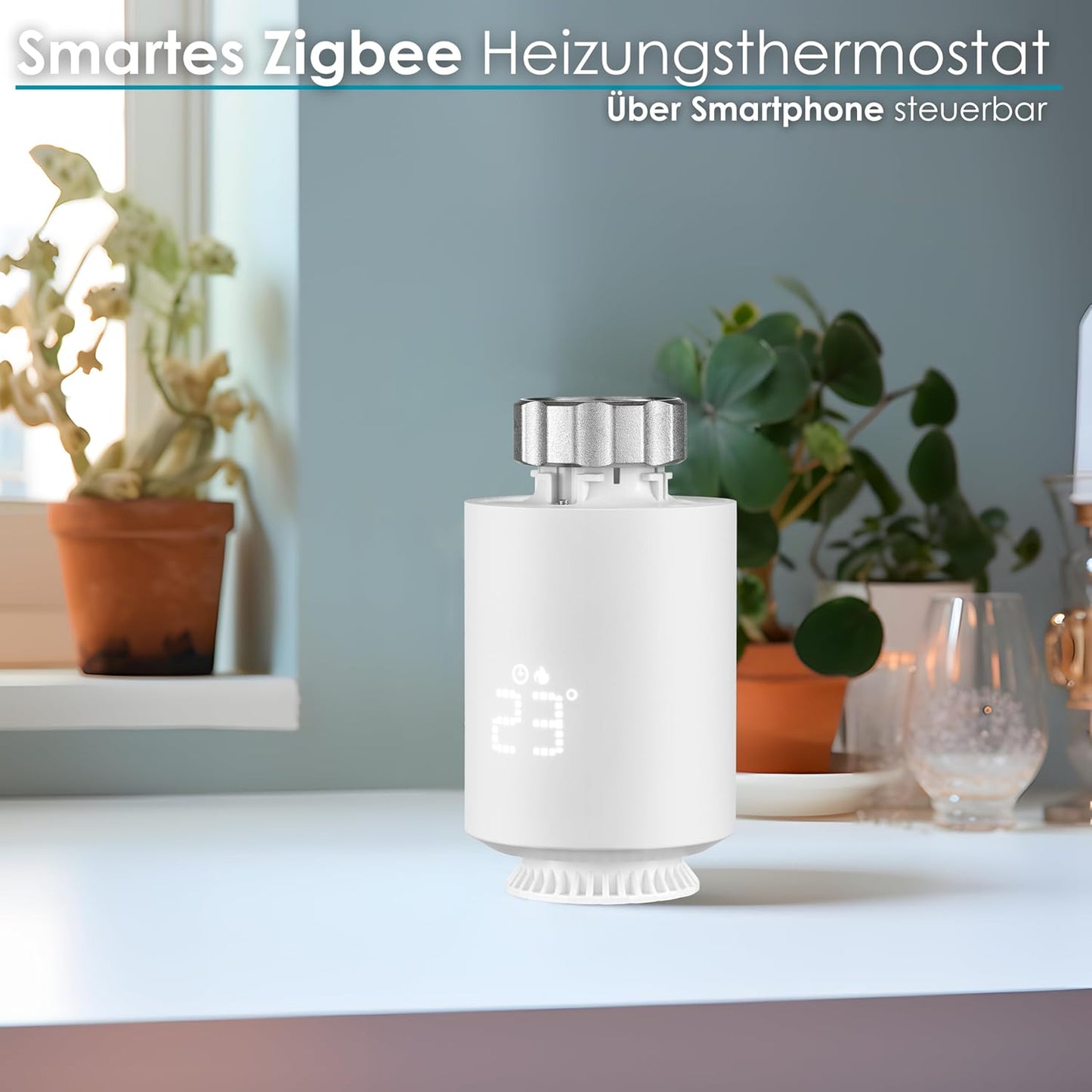 Smartes Heizungsthermostat Zigbee