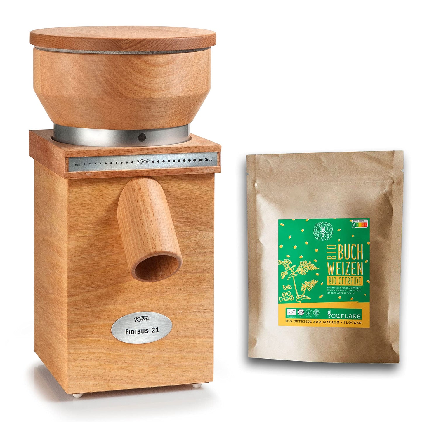 Fidibus 21 Getreidemühle, Fidibus 21 + 2,5 kg Bio Buchweizen