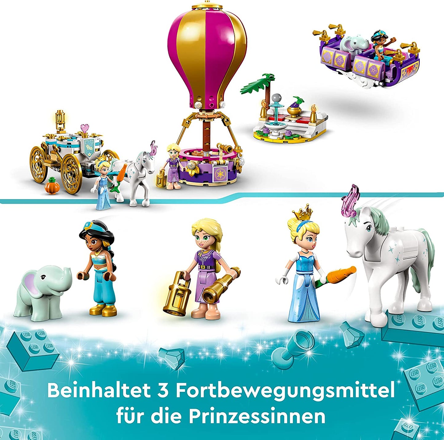 43216 Disney Princess Prinzessinnen auf magischer Reise, Konstruktionsspielzeug, Single