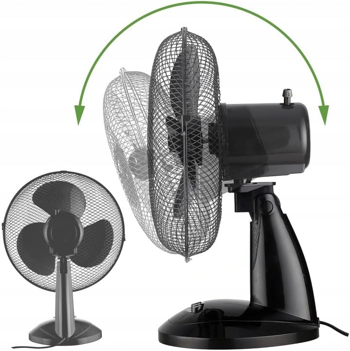 Leiser Tischventilator mit Oszillation