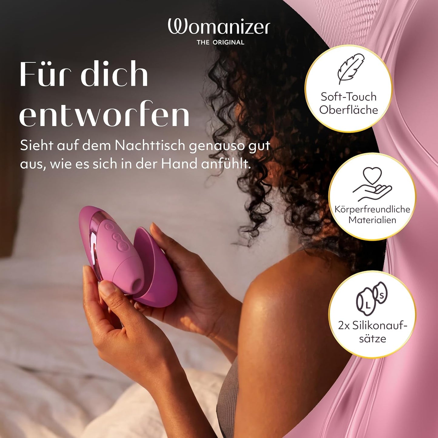 Next Liberty Klitorisstimulator mit Pleasure Air Technology, Rosa