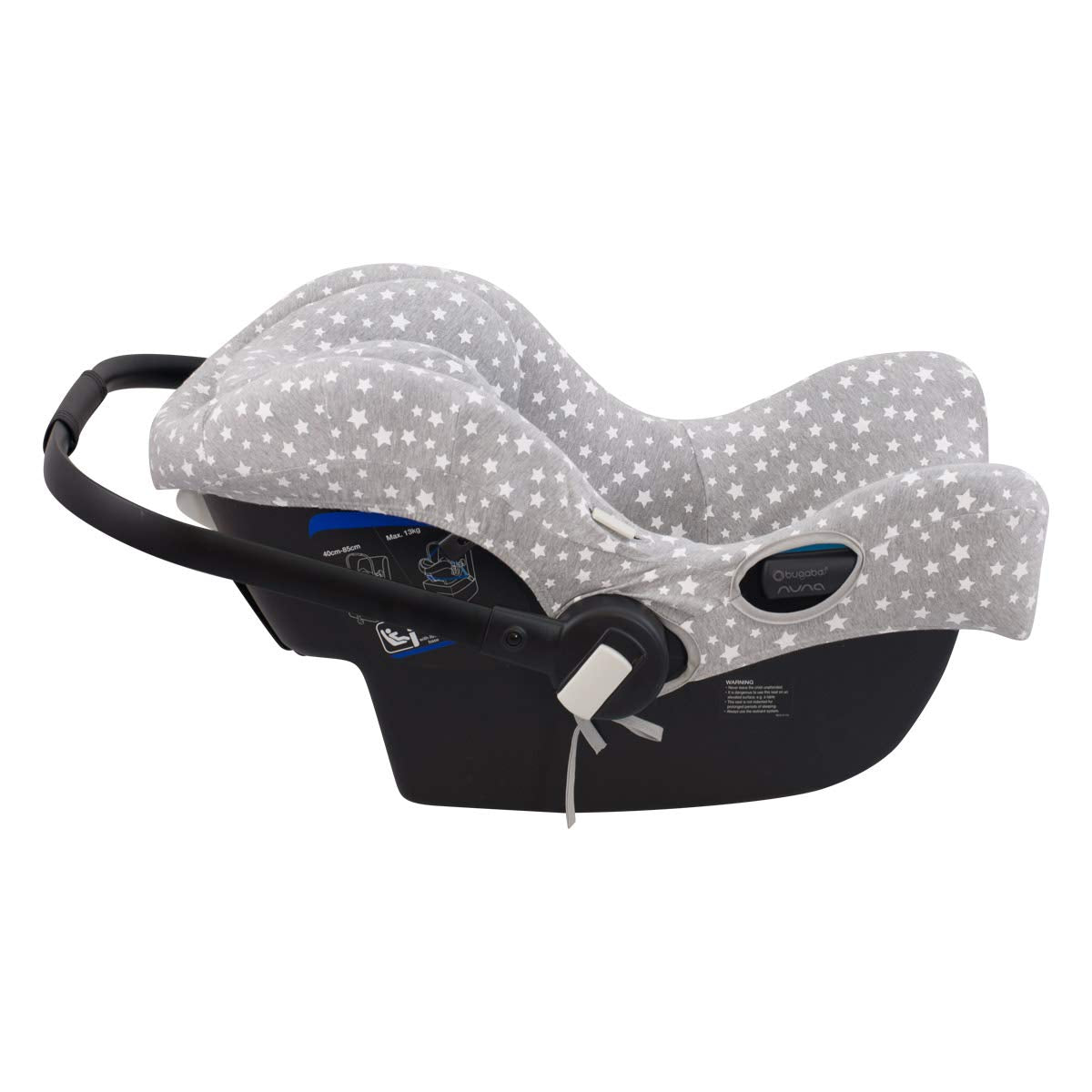 Autositzbezug kompatibel mit Bugaboo Nuna Turtle, White Star