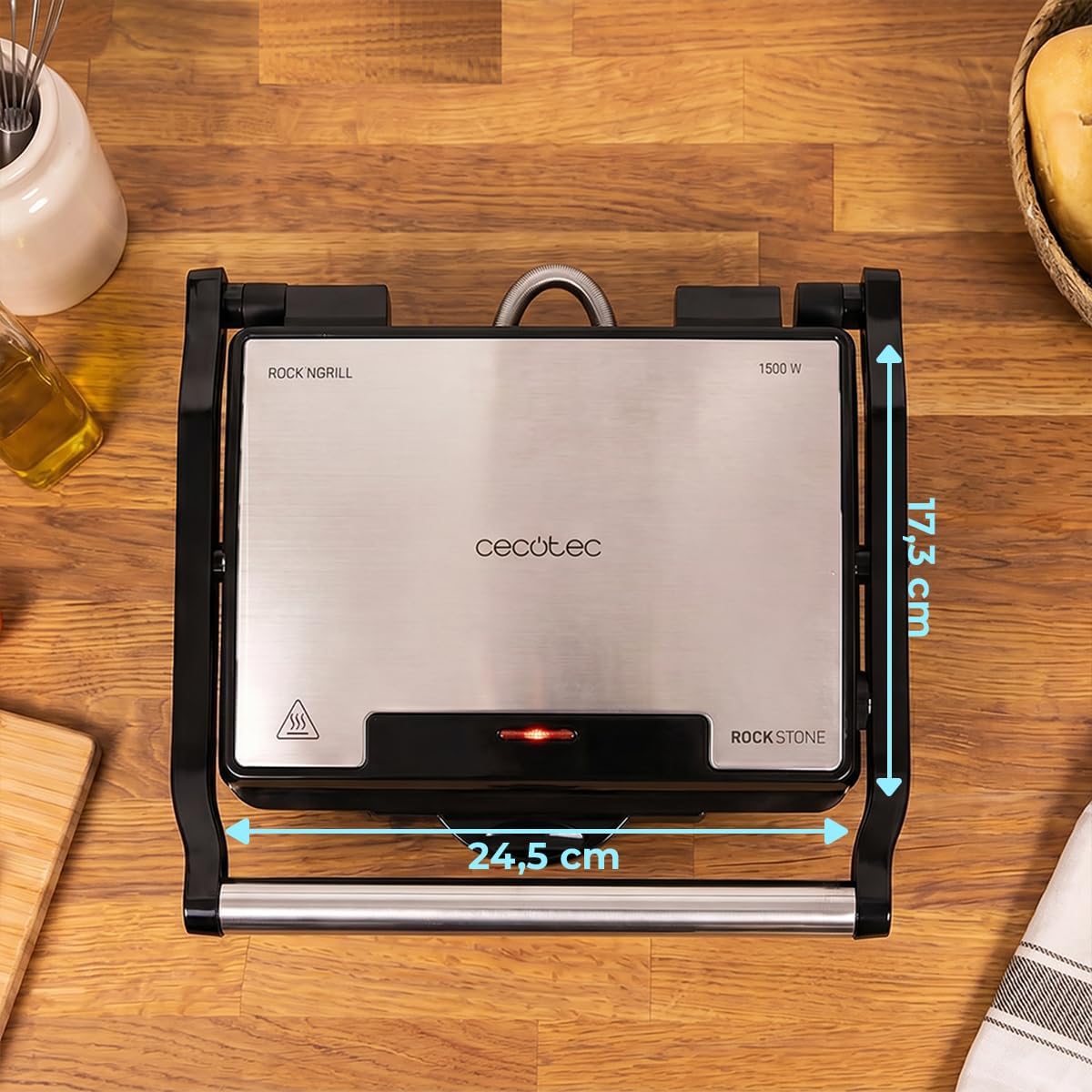 Elektrischer Kontaktgrill Rock'Ngrill 1500 Rapid, Inox 1500 W | Sear