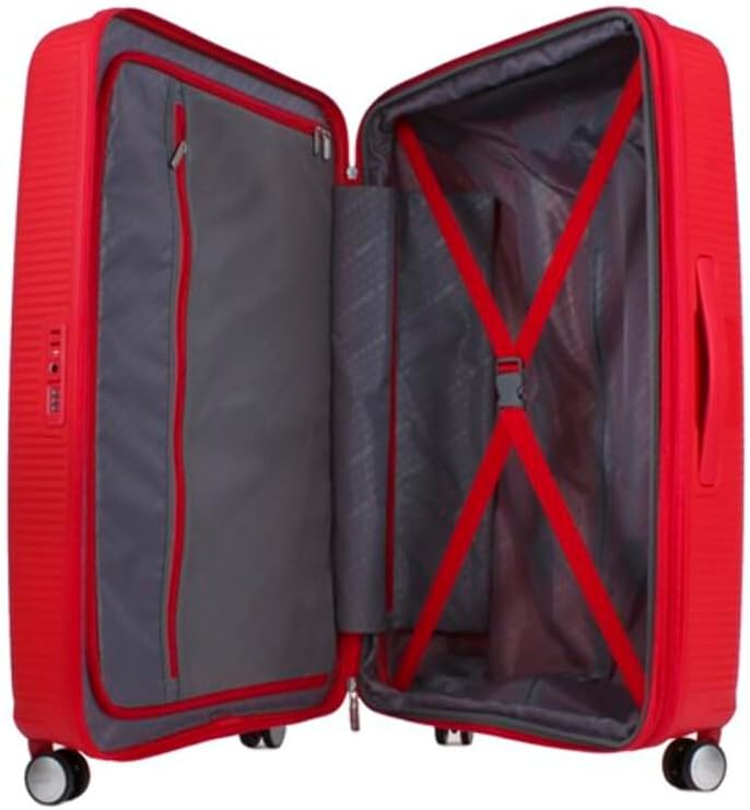 Soundbox Spinner M Koffer Erweiterbar 67cm, Soundbox 67 x 46.5 x 29 cm Rot (Coral Red)