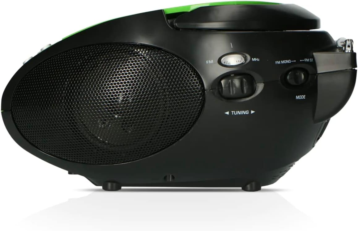 SCD24 CD-Player für Kinder, ohne Bluetooth Grün/Schwarz