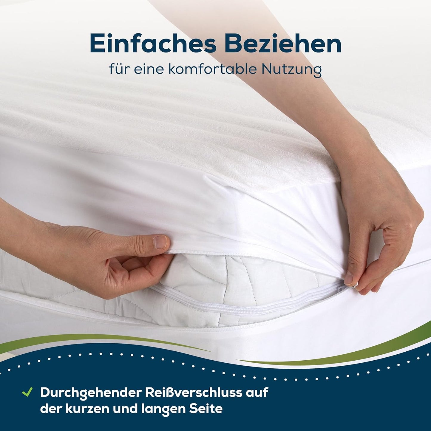 Wasserdichter Matratzenschoner, 1 180 x 200 x 30 cm
