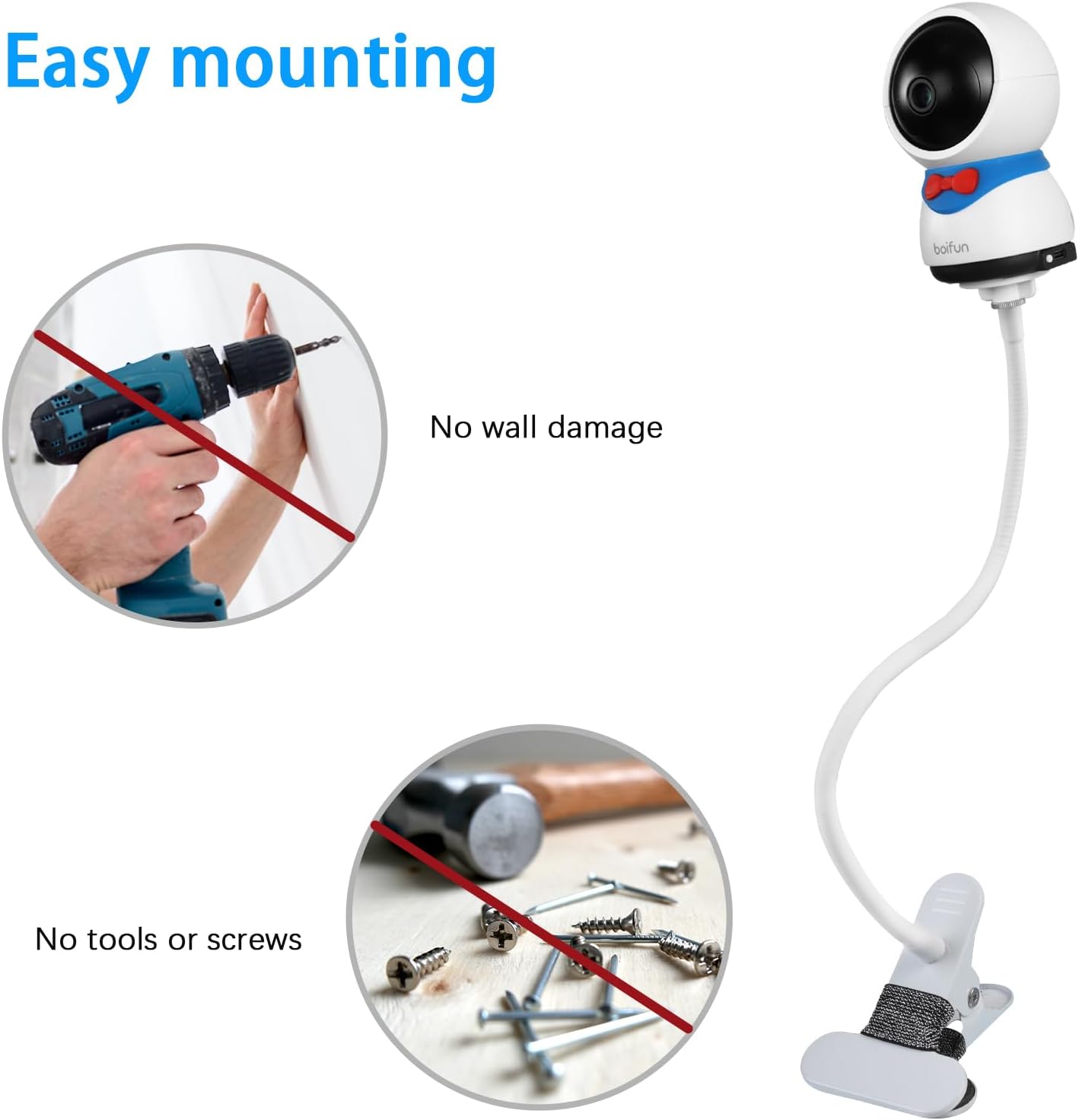 Babyphone Clip Halterung für Boifun Babyphone, Clip Mount