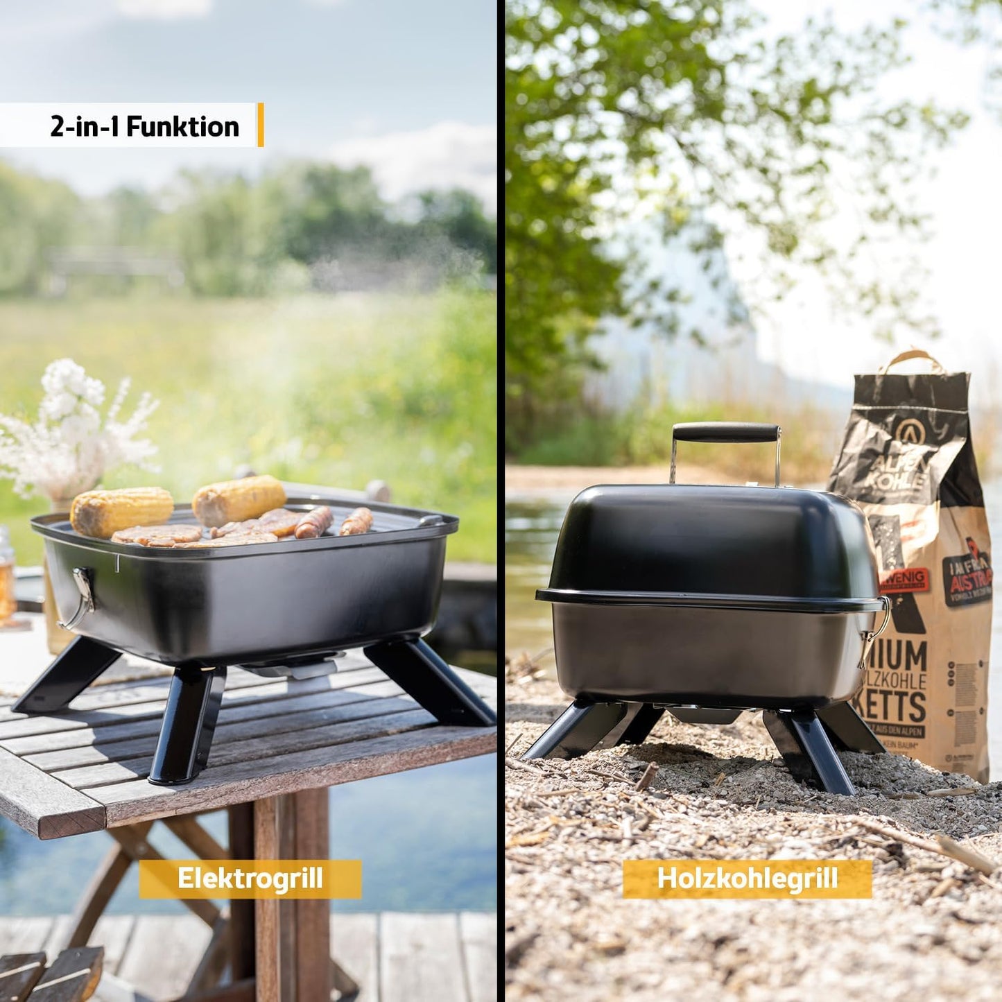 2-in-1 Kugelgrill