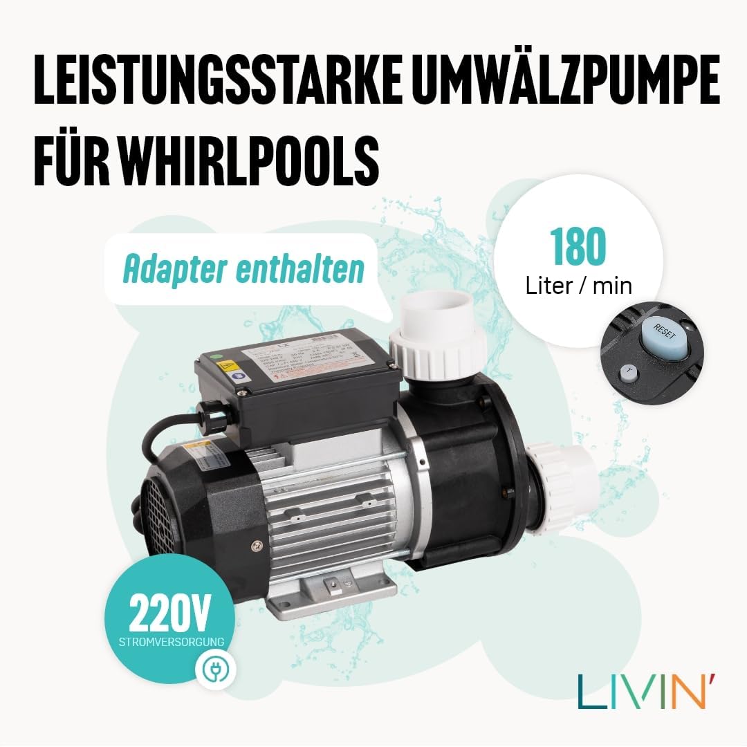 Poolpumpe JA50 - Leise Zirkulations- und Filterpumpe