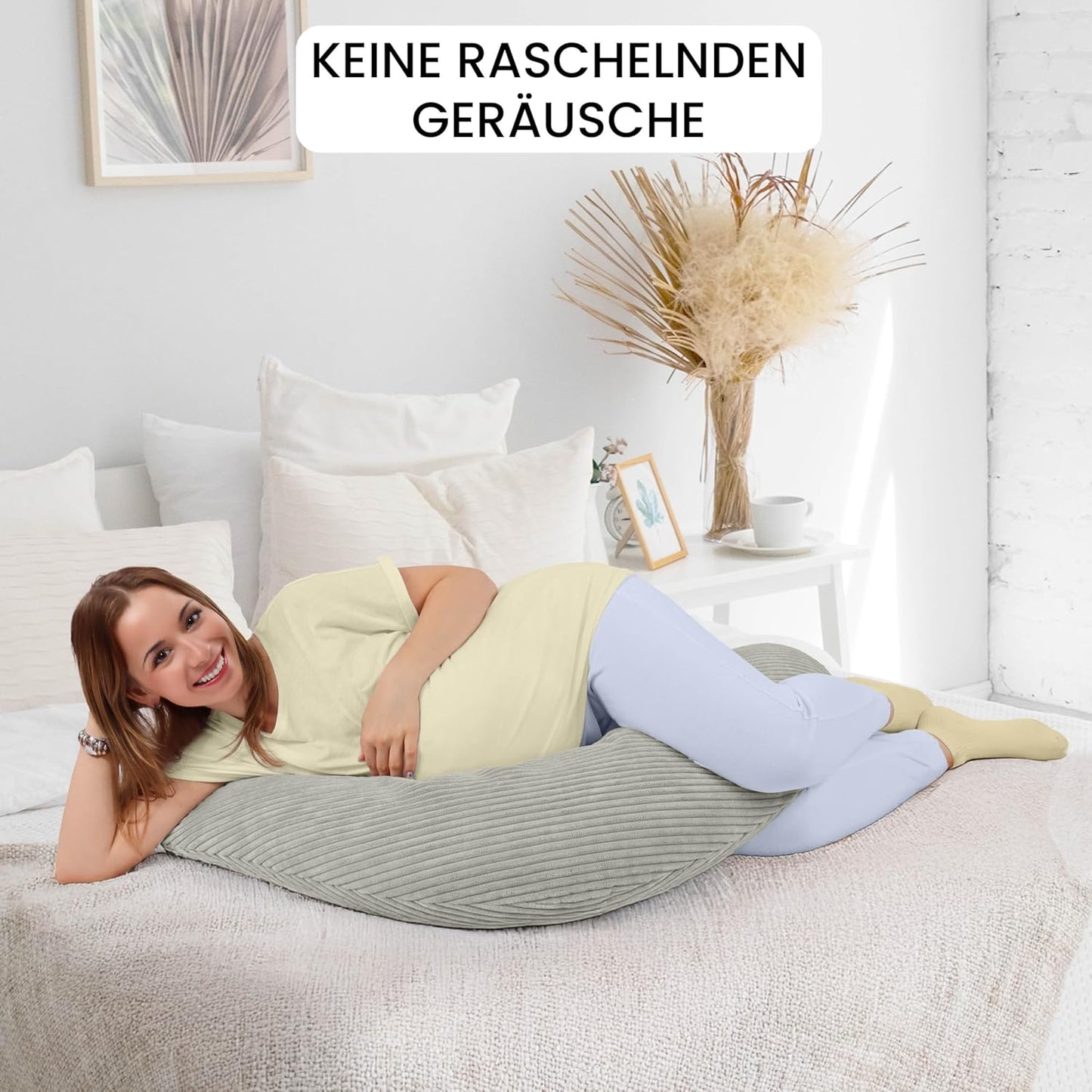 XXL Seitenschläfer- und Stillkissen 170 cm, Tauglanz Stillkissen 170 cm