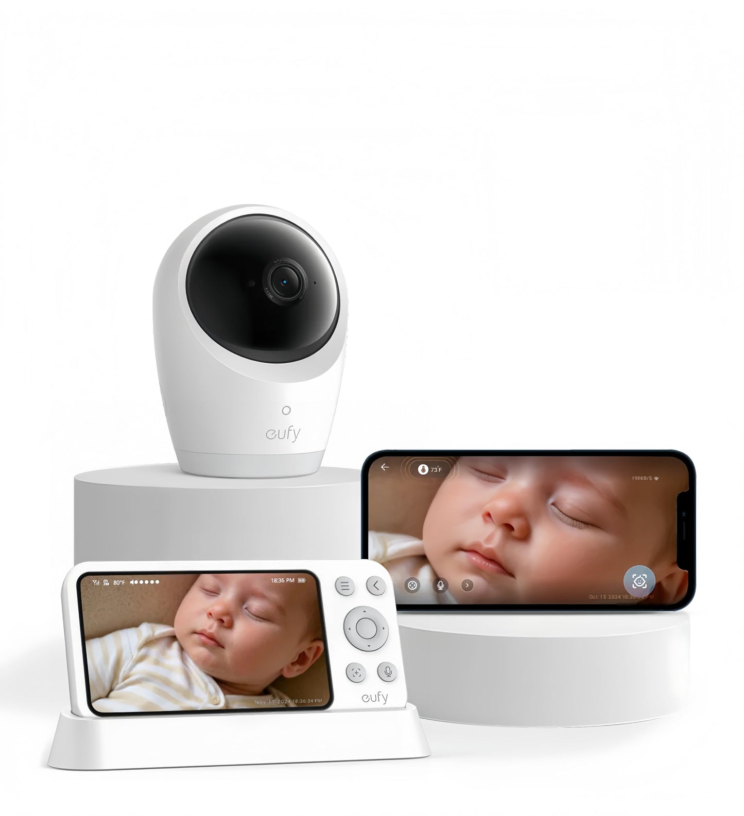 E21 Babyphone mit Kamera und App-Steuerung, 4K Babyphone E21