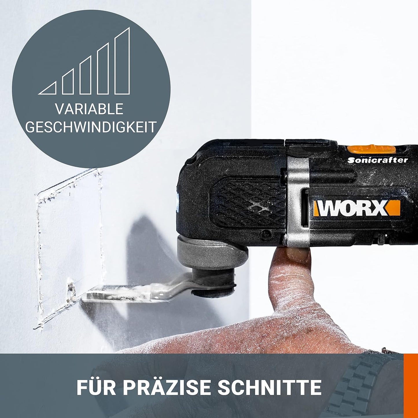 Sonicrafter WX696.9, Ohne Akku, Ladegerät und Transportkoffer