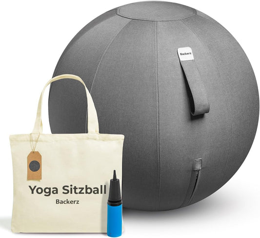 Ergonomischer Sitzball für Büro und Homeoffice (65 cm), 65 cm Dark Gray