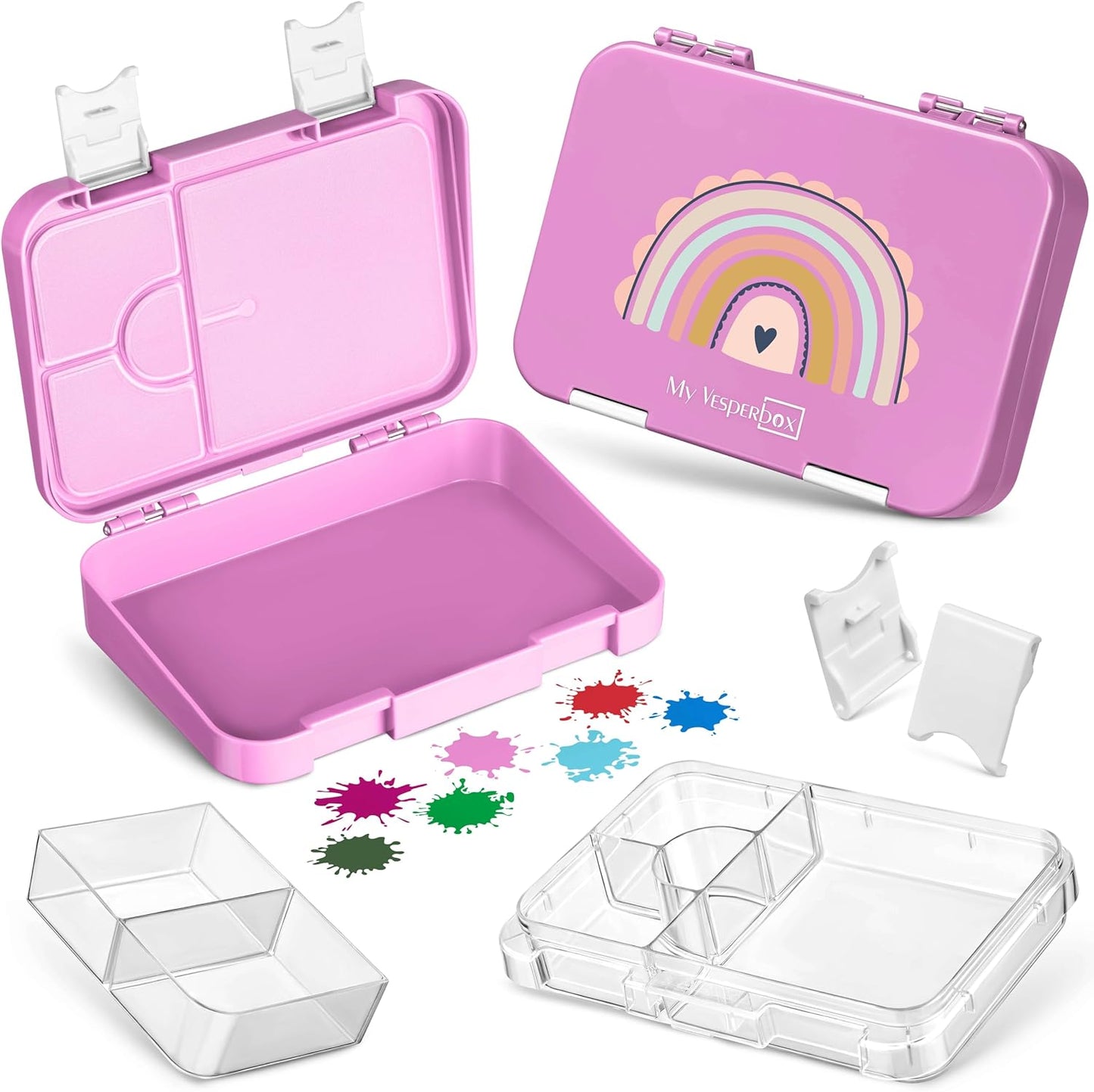 Bento Box Len, Rosa - Regenbogen